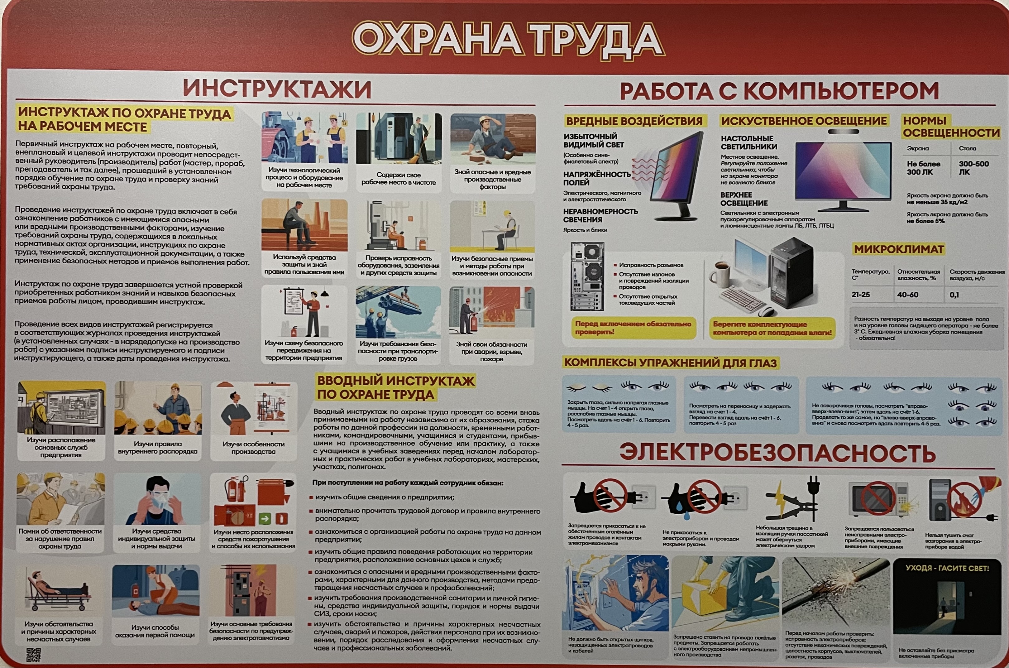 Уголок по охране труда и технике безопасности! Уголок по охране труда и технике безопасности!